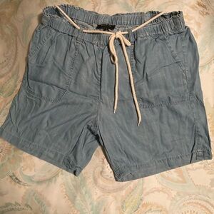 Talbots soft Tencel shorts with rope belt.